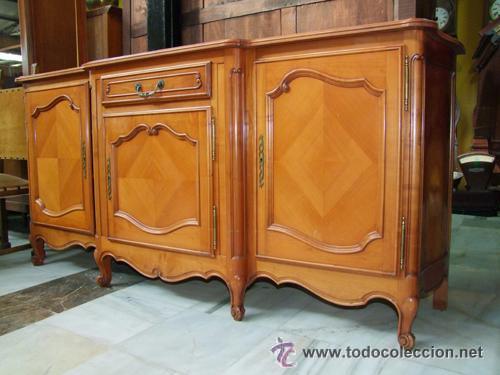 Antig&uuml;edades: BUFET/APARADOR LUIS XV EN CEREZO REF.5026 - Foto 2